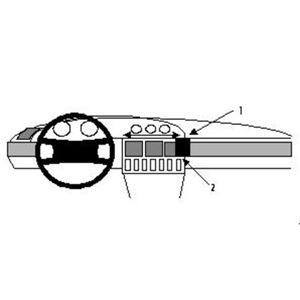 Resim Brodit ProClip für Audi A6, ab Baujahr 1995 bis 1997