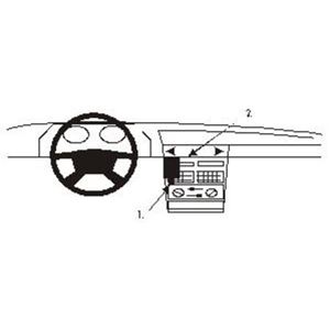 Resim Brodit ProClip für Fiat Uno, ab Baujahr 1989 bis 1995