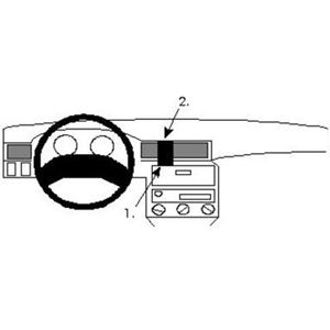 Image de Brodit ProClip für Opel Astra F, ab Baujahr 1992 bis 1997