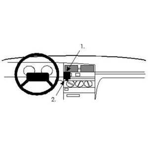 Image de Brodit ProClip für Peugeot 405, ab Baujahr 1988 bis 1992