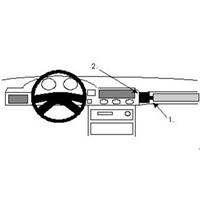Resim Brodit ProClip für Ford Scorpio, ab Baujahr 1992 bis 1994