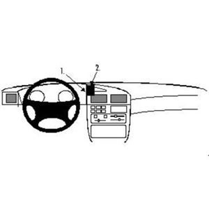 Image de Brodit ProClip für Peugeot 405, ab Baujahr 1993 bis 1995