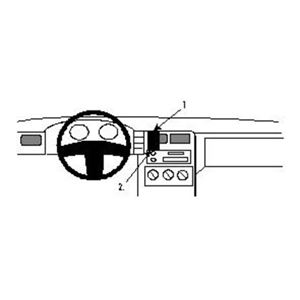 Image de Brodit ProClip für VW Polo Classic, ab Baujahr 1998 bis 1999