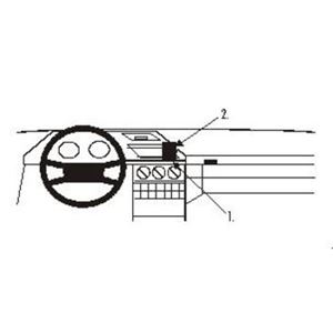 Image de Brodit ProClip für Peugeot 605, ab Baujahr 1990 bis 1994