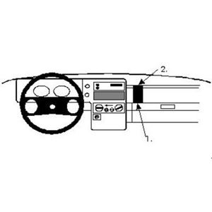 Image de Brodit ProClip für Opel Monterey, ab Baujahr 1992 bis 1996
