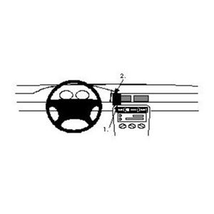 Image de Brodit ProClip für Honda Civic 5 Türer, ab Baujahr 1995 bis 2000