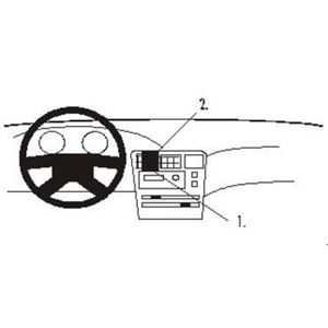 Image de Brodit ProClip für Toyota Corolla, ab Baujahr 1993 bis 1997