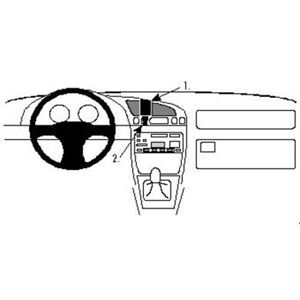 Resim Brodit ProClip für Mazda 121, ab Baujahr 1996 bis 2002