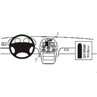 Bild von Brodit ProClip für Mitsubishi Carisma, ab Baujahr 1996 bis 1998