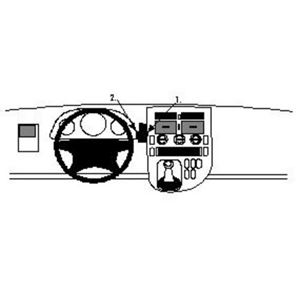 Image de Brodit ProClip für Mercedes Vito, ab Baujahr 1996 bis 2003