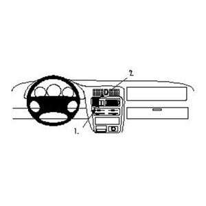 Resim Brodit ProClip für Mazda 323 3+4 Türer, ab Baujahr 1998 bis 2002
