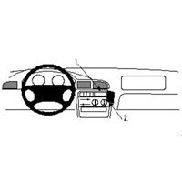Image de Brodit ProClip für Peugeot 406, ab Baujahr 1996
