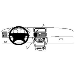 Image de Brodit ProClip für Toyota Corolla, ab Baujahr 1998 bis 1999