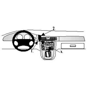 Resim Brodit ProClip für Jaguar - XJR, ab Baujahr 1998 bis 2003