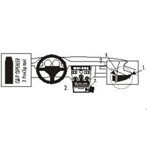 Resim Brodit ProClip für Fiat Coupe, ab Baujahr 1997