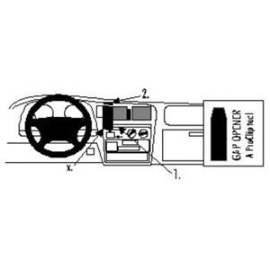 Image de Brodit ProClip für Toyota HiLux, ab Baujahr 1998 bis 2004