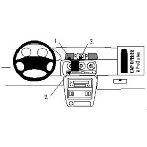 Image de Brodit ProClip für Nissan Micra K11, ab Baujahr 1998 bis 2002