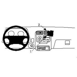 Image de Brodit ProClip für Suzuki Alto, ab Baujahr 1997 bis 2002