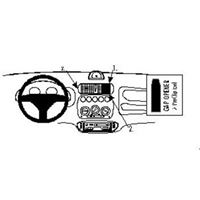 Resim Brodit ProClip für Fiat Seicento, ab Baujahr 1998 bis 2001