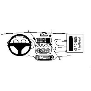 Resim Brodit ProClip für Fiat Seicento, ab Baujahr 1998 bis 2001