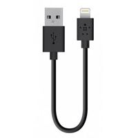 Изображение F8J023bt06INBLK, Belkin Datenkabel Lightning auf USB für  Apple iPad 4 / iPad Air / iPad Air 2 / iPad Mini / iPad Mini 2 Retina / iPad Mini 3, 15 cm
