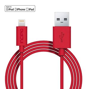 Image de PW-184, Incipio Datenkabel Lightning auf USB für  Apple iPad 4 / iPad Air / iPad Air 2 / iPad Mini / iPad Mini 2 Retina / iPad Mini 3, RED