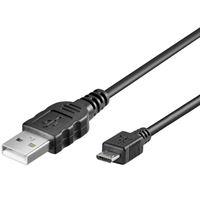 Изображение Datenkabel MICRO-USB  für LG V900 Optimus Pad , BLACK , ca. 1 Meter