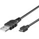 Изображение Datenkabel MICRO-USB  für LG V900 Optimus Pad , BLACK , ca. 1 Meter
