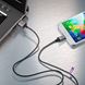 Изображение Datenkabel MICRO-USB  für LG V900 Optimus Pad , METALLIC, ca. 1 Meter, mit Textilummantelung