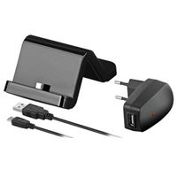Resim Dockingstation STYLE Micro-USB Flexible BLACK Glänzend für  Motorola Atrix 4G / Milestone 2