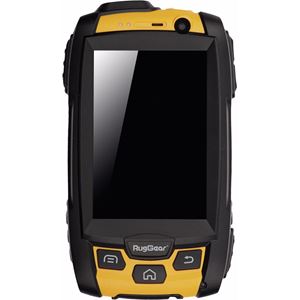 Imagen de RugGear RG500 Dual-Sim - Black-Yellow (IP68 zertifiziert, Android OS 4.2.2 (Jelly Bean) - Bluetooth 4.0, NFC, 1,2 GHz Dual-Core-CPU, 4GB int. Speicher, 512 MB RAM) - Robustes Outdoor- und Baustellen Smartphone