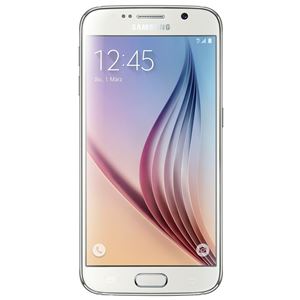 Afbeelding van Samsung SM-G920F Galaxy S6 32GB - Farbe: Pearl White - (Bluetooth, 16MP Kamera, WLAN, A-GPS, Android OS 5.0.2, 2,1 GHz Quad-Core & 1,5 GHz Quad-Core CPU, 3GB RAM, 32GB int. Speicher, 12,95cm (5,1 Zoll) Touchscreen)