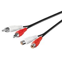 Resim Audio Verlängerungskabel / Kupplung 2x Cinchstecker auf 2x Chichbuchse - 5 m