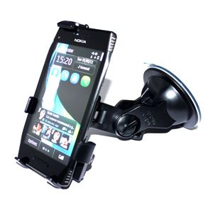 Resim Haicom KFZ-Set Saughalterung mit Halteschale für  Nokia E7-00 / Lumia 800 / N8 / N9