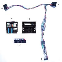 Изображение Audio2Car Adapter für Audi A6 2004-2008 mit MMI Basic mit 4 Lautsprecher