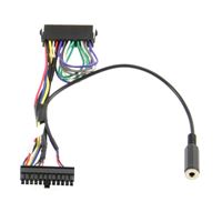 Изображение AUDIO2CAR - Durchgeschleifter Adapter (Stecker<>Buchse) mit 3,5 mm Mono Klinkenbuchse (Weiblich), für Carkit Einbau mit externen Lautsprecher