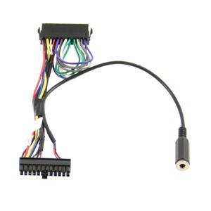 Bild von AUDIO2CAR - Durchgeschleifter Adapter (Stecker<>Buchse) mit 3,5 mm Mono Klinkenbuchse (Weiblich), für Carkit Einbau mit externen Lautsprecher