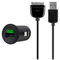 Изображение KFZ-Ladekabel (Schnellladegerät mit 2,1A ) 12V für  Apple iPad / iPad 2 / iPad 3, - F8Z689cw