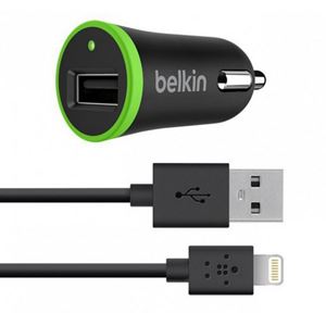 Изображение KFZ-Ladekabel 12V für  Apple iPad 4 / iPad Air / iPad Air 2 / iPad Mini / iPad Mini 2 Retina / iPad Mini 3, 2-teilige Ausführung, F8J121BT04-BLK