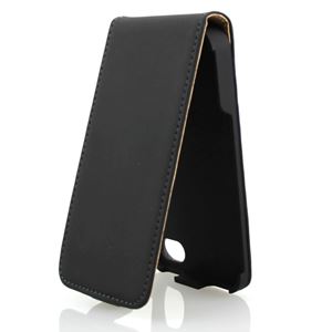 Bild von Premium Flipstyle, BLACK, Ledertasche für  Apple iPhone 4 / iPhone 4S