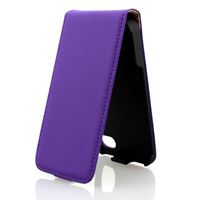 Bild von Premium Flipstyle, LILA, Ledertasche für  Apple iPhone 4 / iPhone 4S