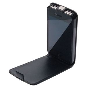 Bild von Dolce Vita Flipstyle BLACK, Ledertasche für  Apple iPhone 4 / iPhone 4S