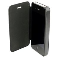 Bild von Dolce Vita Book-Line BLACK, Ledertasche für  Apple iPhone 4 / iPhone 4S