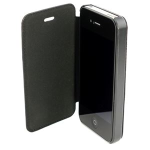 Bild von Dolce Vita Book-Line BLACK, Ledertasche für  Apple iPhone 4 / iPhone 4S