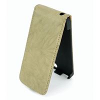 Изображение Vintage Flipstyle CREME Ledertasche für  Apple iPhone 5 / iPhone 5S