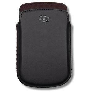 Bild von HDW-38844-001 BULK Lederetui / Ledertasche BLACK für  Blackberry 9900 BOLD / 9930 BOLD