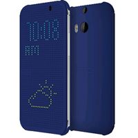 Bild von HC-M100 BLUE Dot Flip Case (Bookstyle) für  HTC One M8 / One M8S