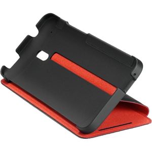 Resim HC-V851 Double Dip Flip Case für  HTC One Mini, black/red
