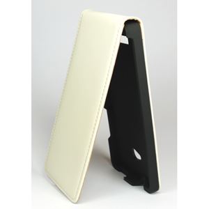 Bild von Premium Flipstyle, WHITE, Ledertasche für  HTC 8X