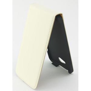 Bild von Premium Flipstyle, WHITE, Ledertasche für  HTC Desire 516
